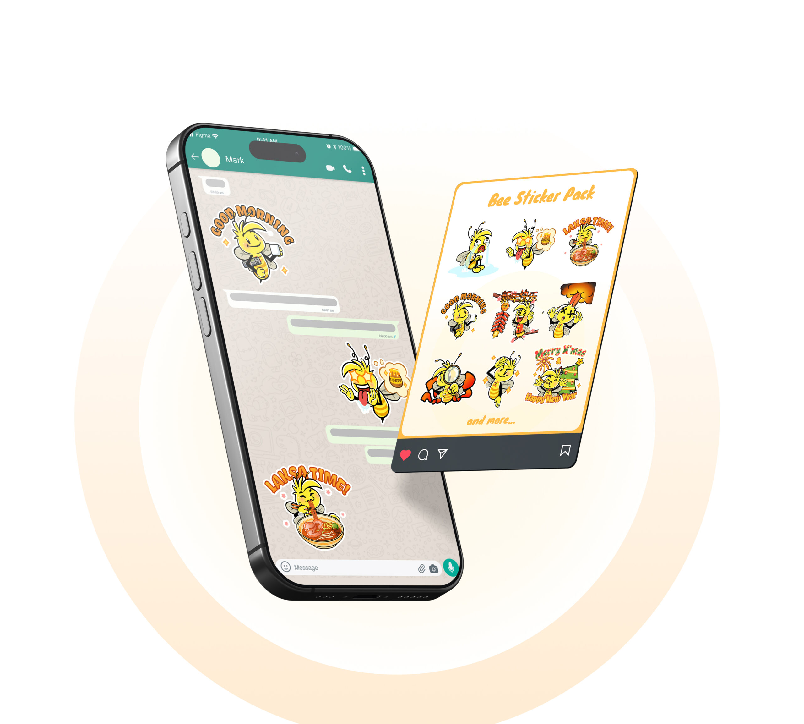 sticker pack mock up